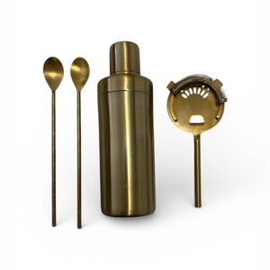 Gold Cocktail Shaker Set